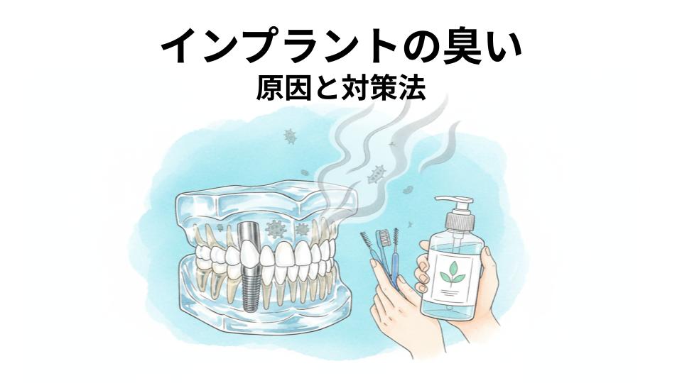 インプラントの臭いの原因と対策法とは？